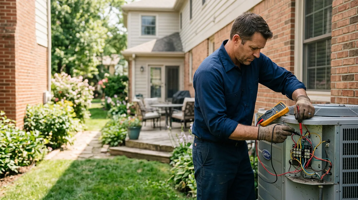 HVAC technician working near Gettysburg, PA